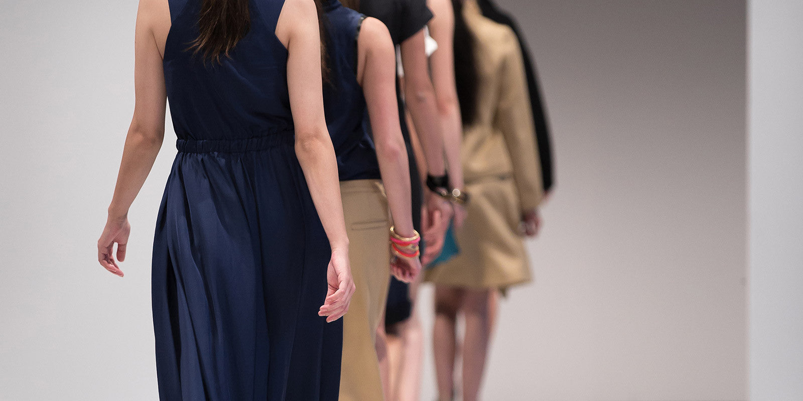 Queuing up for the catwalk in style