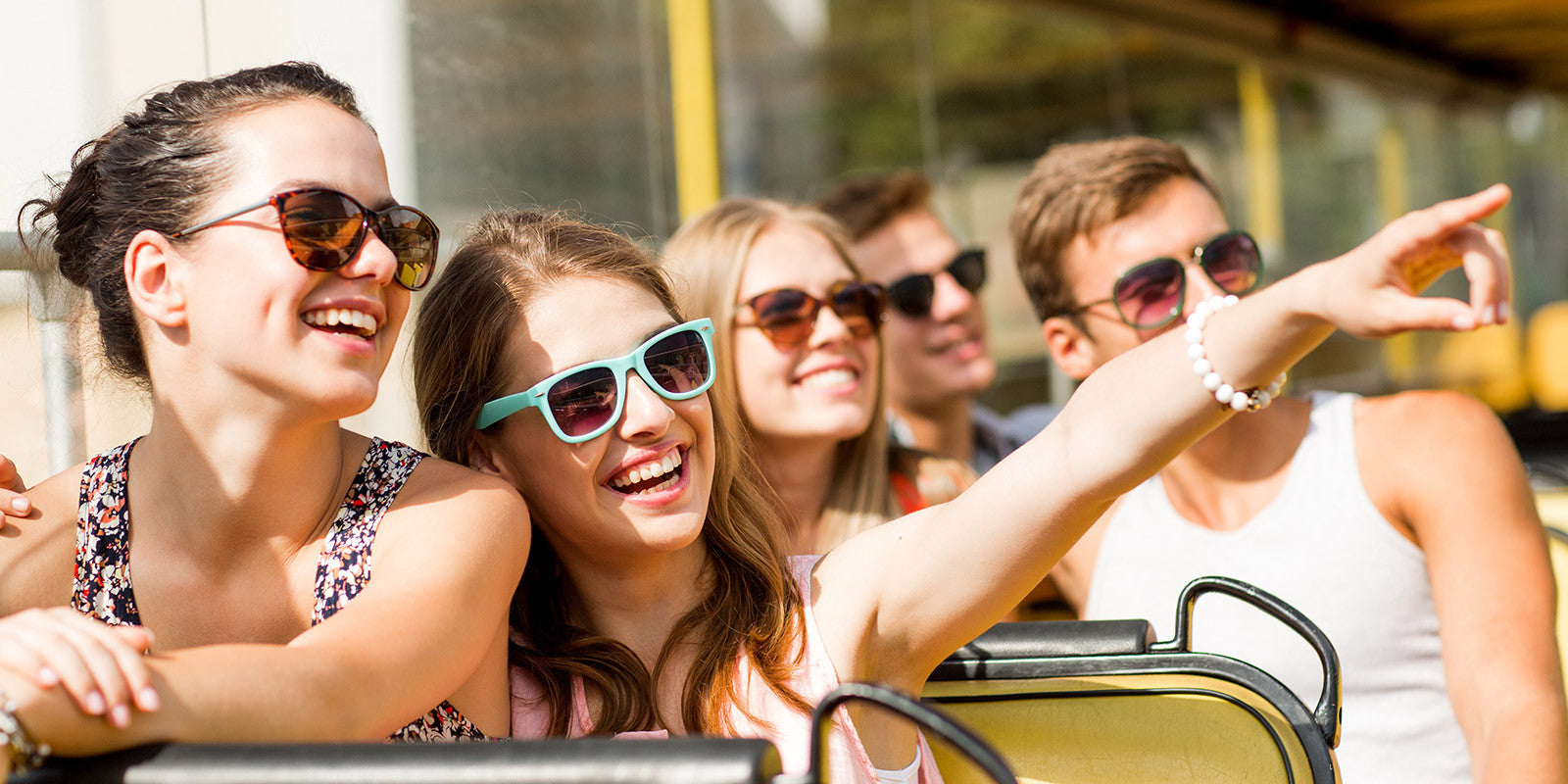 Casual wear & cool shades makes the trip memorable!